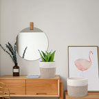 Woven Cotton Rope Plant Basket for 8" Flower Pot Small Basket for Plants Storage Organizer H7.5 x W8.5