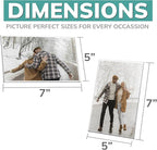 pbf 3-Pack 5x7 & 3-Pack 7x5 Magnetic Picture Frames for Refrigerator | Clear Magnetic Acrylic Frames | Magnetic Photo Holders for Fridge, Locker, Photo Board, Art Display, Sign Holder