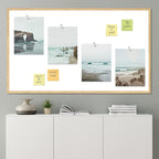 SIGNWIN Poster Bathroom Decor 11"x14"x 4, Wall Art Room Decor Multicolor for Living Room, Bedroom, Office Rocky Storm Cloud Sky Beach Ocean Landscape Nature Wilderness Landscape Colorful Rustic