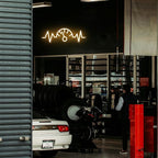 Car Dashboard Neon Sign Garage Neon Signs for Man Cave Automobile Speedometer Neon Light Orange LED Car Neon Lights Signs for Garage Man Cave Auto Repair Shop Game Room Party Decor