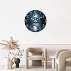 XFM Moon Forest Wall Clock 20 Inch Silent Non-Ticking Wall Clocks Battery Operated Modern Large Decorative Round Clock for Kitchen Bedroom Living Room Office