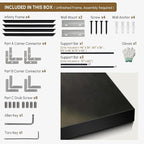 SIGNWIN 36"x60" Extra Large Framed Wall Art Muted Forest Path Soft Misty Woodland Scene Illustration for Home Living Room Bedroom Decor (Frame Assembly Required)