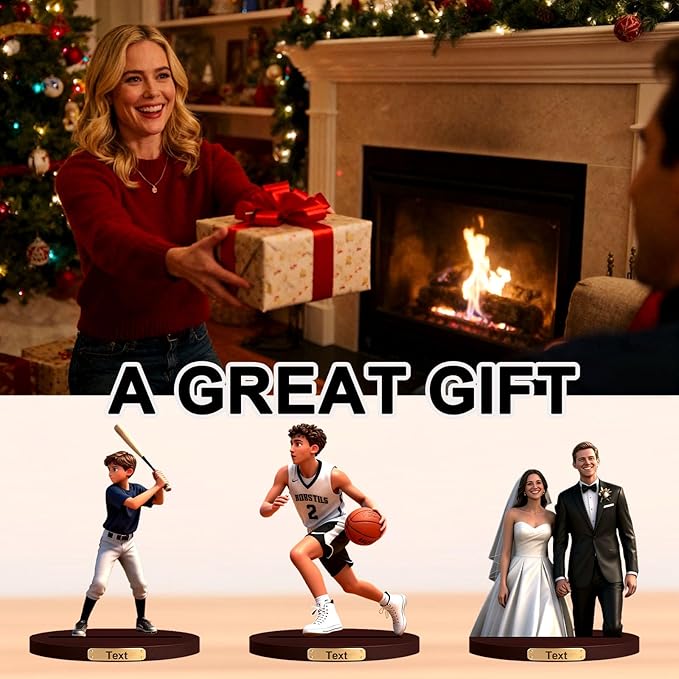 Personalized 3d Effect Baseball Player Cartoon Photo Figurine Customized Desktop Decoration For Home Office Bedside Table Decoration,Giving Christmas Desktop Decoration To Fathers,Sons,And Baseball Enthusiasts (Baseball cartoon)