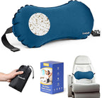 Luxtude Inflatable Lumbar Pillow for Airplane Travel, Lumbar Support Pillow for Office Chair/Car, Self-Inflating Travel Lumbar Pillow Back Support, Lower Back Pillow for Reducing Lumbar Pain