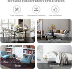 Nrizc Woven Dining Chairs Set of 4, Velvet Upholstered Dining Chairs with Gold Metal Legs, Modern Accent Chairs for Living Room, Dining Room, Kitchen (Yellow)