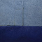 Square Shaped Goat Leather Handmade Eco-Friendly Blue Pouf - 16" x 16" x 16", Plain Solid, Recycled Foam With Fibre Fill Stuffed, Seating PF12