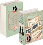 Ceramic Book Vase Pride and Prejudice Gifts for Book Lovers Women & Men - Jane Austen Gifts for Women Bookish Christmas Decor for Bookshelf - Bookworm Bookish Gift Cute Librarian Present for Readers