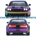 Car Toys for Boys 1/24 Diecast Cars Hellcat SRT Collectibles Model Kit,Pull Back Metal Toy Car with Lights and Sounds,Toy Cars for Boys Age 4-7（Gradient Purple）