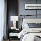 24" Silver Touch Table Lamp Set of 2 with USB Ports, 3-Way Dimmable Bedside Nightstand Lamps for Bedroom Living Room End Tables, Night Stand Light Side Lamp Faux Silk Shade, Bulbs Included