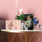 2 Pack Acrylic Picture Frames 3.5x5 inch,Magnetic Picture Frames, Clear Acrylic Photo Frames 3.5 by 5" Free Stand Small Picture Frame with Gift Box,Festivals Giving