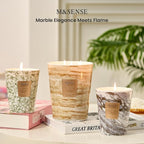 M&SENSE TobaccoVanilla Scented Candles for Home, 3-Wick Highly Scented Jar Candles, Extra Large Candle 35 Oz 150 Hours Long Lasting Burning, Relaxing Aromatherapy Candle for Stress Relief, Meditation