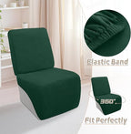 Arfntevss Sectional Recliner Couch Covers Velvet Corner Sectional Sofa Cover for Reclining Couch Stretch Soft L Shape Recliner Slipcover Washable Additional Seat Protector (1 Seat Cover, Dark Green)