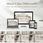 Couch Cover Boho for Dogs Washable Mocha Couch Covers for 2 Cushion Couch, Chenille Sectional Couch Covers L Shape Sofa Cover, Furniture Protector for Kids, Pets, Mocha 71" X134"