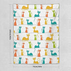 ICMOLYYENLO Boho Medieval Cat Tapestry, Abstract Atomic Starburst Geometric Aesthetic Art Wall Hanging For Bedroom Living Room Dormitory 60x80 Inches