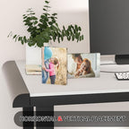 4 Pack Acrylic Photo Frames 3.5x5 Double Side Magnets Picture Frame, Clear Acrylic Frames for 2x3, 3x5 Pictures, 10 + 10MM Thickness