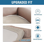 H.VERSAILTEX Velvet Stretch Individual Couch Cushion Cover Plush Cushion Slipcover for Loveseat Sofa Cushion Furniture Protector Seat Cushion Sofa Cover (1 Piece Sofa Cushion Cover, French Oak)