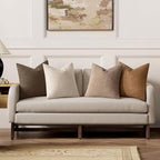 MIULEE Pack of 4 Decorative Textured Boucle Throw Pillow Covers 18x18 Inch Neutral Brown Accent Solid Pillow Cases Couch Cushion Covers for Fall Modern Farmhouse Boho Chair Sofa Bed Room Home Decor