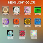 Custom Logo Business Neon Sign, Personalized Backlit Illuminated Sign for Business, Metal Floating Logo Signs for Wall Decor Store Beauty Salon Nail Hair Studio