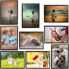 Sooyee 15 Pack Magnet Photo Frame Refrigerator 4X6,Magnetic Picture Holder, Magnetic Picture Frame Fridge(Black)