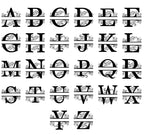 Custom Metal Name Sign | Personalized Metal Signs | Split Letter Monogram Wall Decor | Last Name Sign | Family Name Sign | Personalized Anniversary Wedding Gift | Outdoor Metal Art | Housewarming Gift