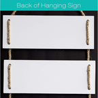 EXCELLO GLOBAL PRODUCTS Large Hanging Wall Sign: Rustic Wooden Decor (Family, Home, Love, Laugh, Live, Dream) Hanging Wood Wall Decoration (11.75" x 32")