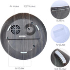 Aroma Essential Oil Diffuser, 400ml Ultrasonic Cool Mist Humidifier with Waterless Auto Shut-Off and Cleaning Kit for Home, Yoga, Office, Spa, Bedroom, Baby Room - Wood Grain