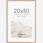 20x30 Poster Frame Natural Solid Oak Photo Frames with 16x24 Removable Mat Wall Hanging Large Handcrafted Frame with HD Plexiglass Wall and Tabletop Display Large Picture Frame