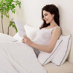 GOHOME King Size Pillows Set of 4 - Bed Pillows for Sleeping 4 Pack, Cooling Supportive Hotel Pillows with Premium Soft Down Alternative Fill for Side Stomach and Back Sleepers