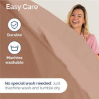 Full Sheets Set 6 Piece - Includes 4 Pillowcases - Bed Sheets Full Size - Soft Hotel Luxury Bedding - Cooling, Comfy, Fade Free & Breathable - 1 Flat & 1 Fitted & 4 Pillowcases w/ Deep Pockets - Mauve