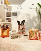 M&SENSE Patchouli Candles for Home Scented, Organic Soy Candles Non Toxic, Relaxing Aromatherapy Candles for Bathtub Spa Meditation, 2 Wick 12.7oz Large Candle 75 Hour Long Lasting,Father Gift