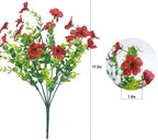 Artificial Outdoor Flowers 12 Bundles Faux Daisy Plants Look Real Spring Summer Decoration Assorted Silk Multicolor Floral Stems for Vibrant Patio Balcony Yard Decor Outside (Multi colour 2#)