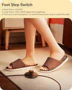 EDISHINE LED Corner Floor Lamp, Modern Slim Dimmable Light, Adjustable Height, 57.5" Minimalist Tall Lamp for Living Room, Bedroom, Office, 3000K Warm White Light (Gold)