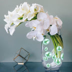 200 PCS Green Vase Fillers, Pearls Bead for Centerpieces Vases, 10/14/20 MM No Hole Beads, Fake Pearls for Wedding Birthday Anniversary Theme Party Table Centerpieces Decor