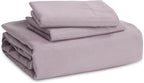 Bedsure Dusty Purple Duvet Cover King Size - 3 Pieces Prewashed Cotton-Like Extra Soft Bedding Set, Includes 1 Duvet Cover 104x90 Inches with Zipper Closure & 2 Pillow Shams, Comforter Not Included
