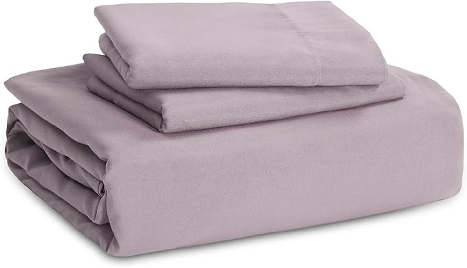 Bedsure Dusty Purple Duvet Cover King Size - 3 Pieces Prewashed Cotton-Like Extra Soft Bedding Set, Includes 1 Duvet Cover 104x90 Inches with Zipper Closure & 2 Pillow Shams, Comforter Not Included