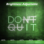 Don't Quit LED Neon Sign for Wall Decor, DO IT Neon Lights Party Decorations, USB Powered Switch LED Lights Adjustable for Office, Gym, Man Cave, Gamer Room Decor