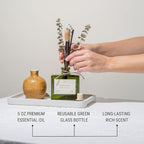 Craft & Kin Reed Diffuser with Dried Flowers | 5 oz White Lavender Scented Fall Reed Diffusers for Home, Bathroom | Scent Sticks | Elegant Fragrance Home Decor for Men & Women