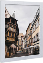 VCK 16x20 Poster Frames 3 Pack White MDF Wood and Polished Plexiglass Frame,Display Pictures in Horizontal and Vertical