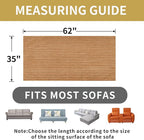 HAOMAIJIA Waterproof Couch Cover for Dogs Washable,Fuzzy Pet Couch Covers for Sofa,Thick Soft Dog Bed Cover Non-Slip Couch Covers for 2 Cushion Couch Sofa Pet Friendly (Khaki, 35" x 62")