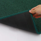 Runner Rug with Non Slip Rubber Backing, Washable Soft Floor Carpet for Kitchen, Hallway, Entryway Indoor, Bedroom, Laundry, Low Pile Area Rugs, Solid Color with Pointillism Style (Green, 2' * 6')