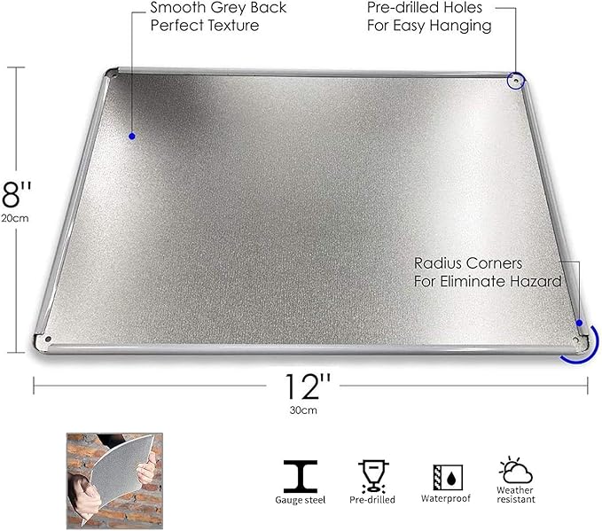 No Soliciting Sign for House Front Door - Funny Metal Tin Signs Room Decor Door Knockers Please Be Aware Warning Yard Sign, Home Bedroom Wall Art Decorations 8x12 Inch