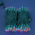 200 Count Multicolor Wide Angle LED Christmas Lights, 66 ft Green Wire UL Certified Commercial Grade 5mm Holiday String Light Set (Multicolor)