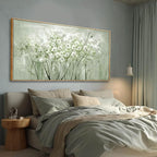 Framed Floral Wall Art Green botanical Canvas 24"x48" Artwork plant print Nature Wall Decor for Home Living Room Bedroom Kitchen Office