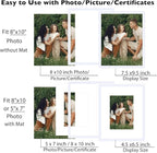 12 Packs 8x10 Picture Frames, Display 5x7 with Mat or 8x10 Without Mat, Gallery Wall Frame Set, 8 by 10 Frames Bulk Set of 12 Collage Wall Decor Photo Frames Set for Wall and Tabletop, White