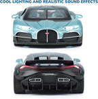 Car Toys for Boys 1 32 Diecast Cars Collectibles Car Model Kit,Metal Toy Car for Boys and Girls,Pull Back Cars with Lights and Sounds,Cars for Kids Ages 3-5（Blue）