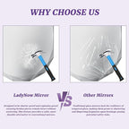 Bathroom Mirror for Wall, 24" x 48" Oval Mirror, Bathroom Vanity Mirror, Beveled Edge Frameless Wall Mount Vanity Mirrors, Wall Mirrors Decorative, Irregular Beveled Edge Mirror