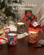 M&SENSE Authentic Gingerbread Christmas Candle, 9.9oz 55 Hours Long Lasting Burn Caramel Cinnamon Scented Natural Soy Wax Candle for Home Decor, Autumn Scent Christmas Gift for Family Friends