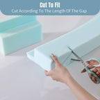 HOMBYS Pillow Wedge for Headboard Gap Close The Gap 0-6", Cut to Fit Gap Filler for King Queen Twin Bed, Wedge Sleeping Pillow, Foam Bed Mattress Gap Filler, 78.7"x6"x3"