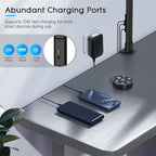 Syrinx LED Desk Lamp, Architect Desk Lamps for Home Office with Gesture Switch & Remote Control, 24W Bright Desk Light with 50 Light Modes Eye-Caring Desk Lamp with Clamp for Reading Study Workbench