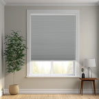 Changshade Cordless Cellular Shades, Blackout Honeycomb Shades for Windows, Pull Down Pleated Blinds, Easy to Install for Indoor Windows and French Doors,52" W x 72" H, Grey